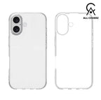 Clear Transparent Case for iPhone 16, 16 Plus – Slim, Shockproof & Scratch Resistant Cover