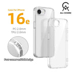 Clear Transparent Case for iPhone 16e – Slim, Shockproof & Scratch Resistant Cover