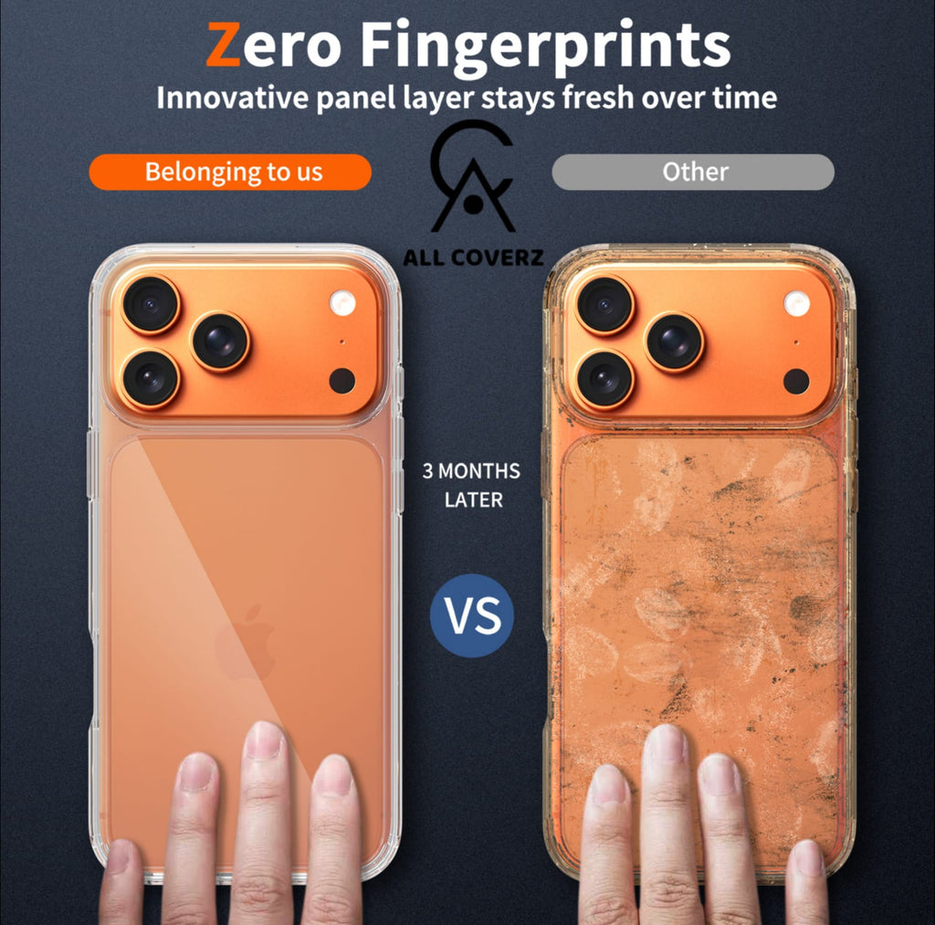 AllCoverz CrystalShield Clear Case for iPhone 17 Pro & 17 Pro Max – Slim Shockproof Scratch-Resistant Protection