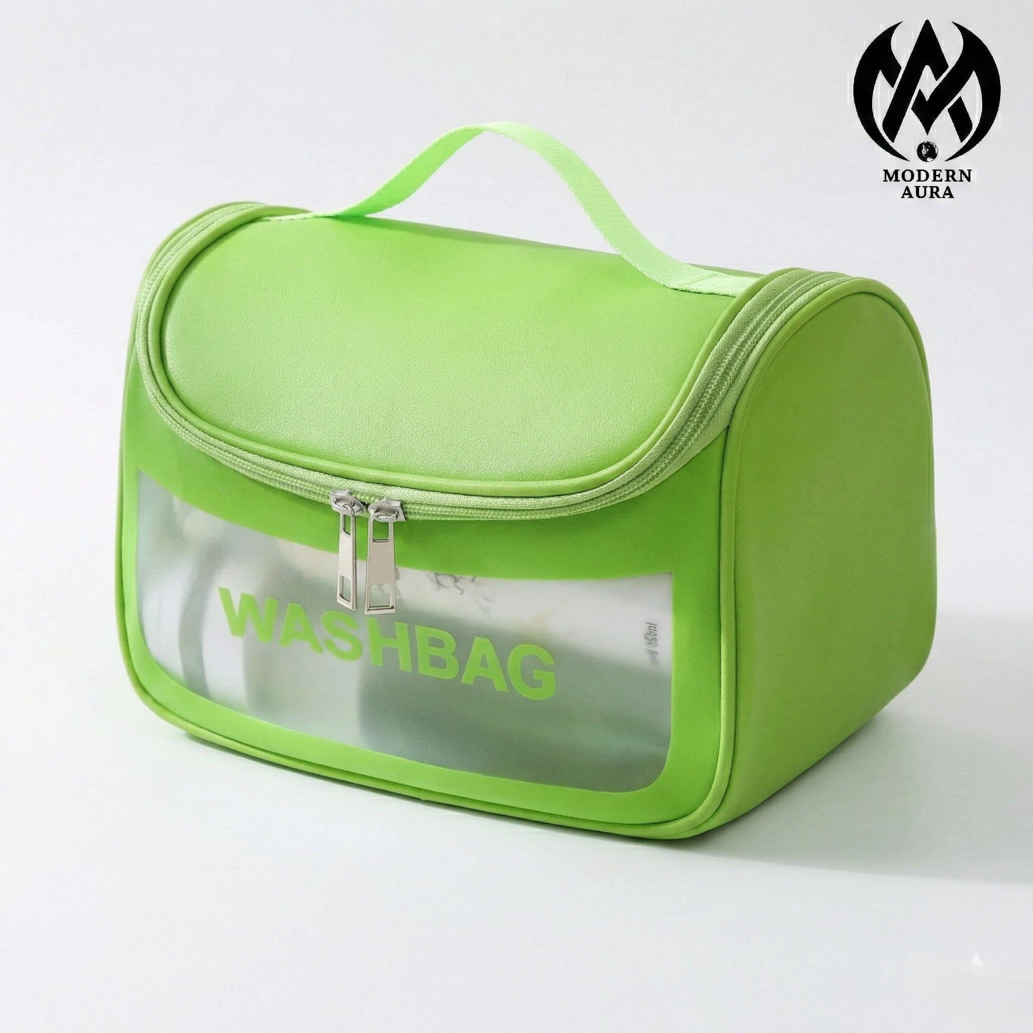 Premium Modern Aura Waterproof Travel Wash Bag – Portable Toiletry & Cosmetic Organizer