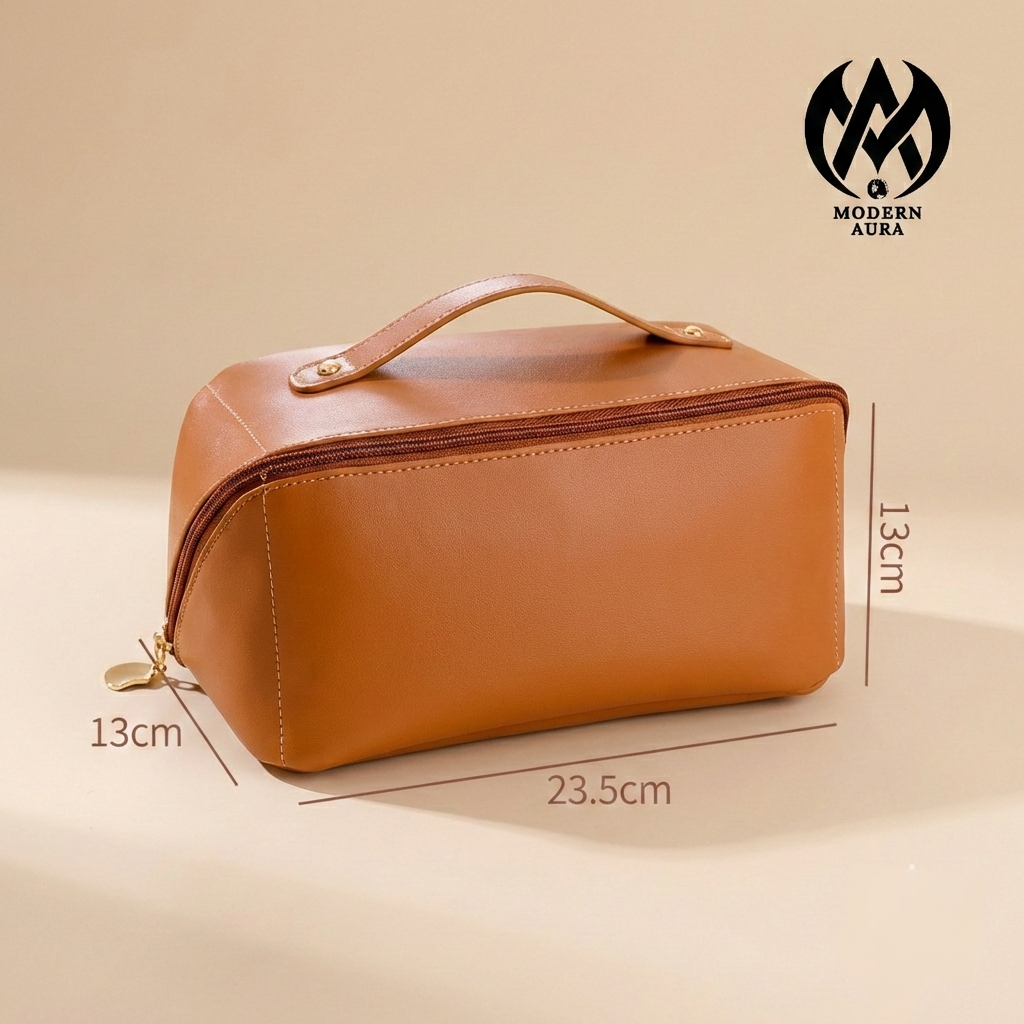 Modern Aura Premium Waterproof Cosmetic & Toiletry Organizer Bag – Travel Makeup Pouch