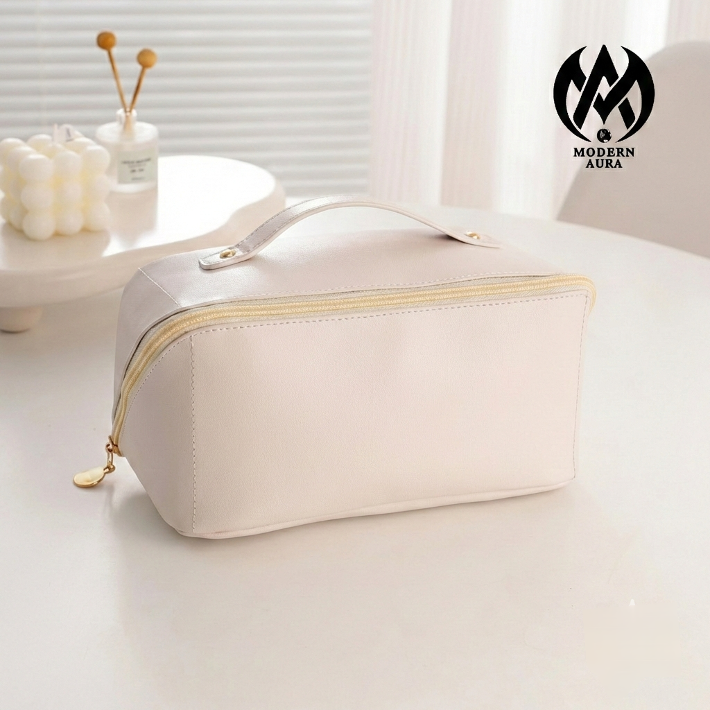 Modern Aura Premium Waterproof Cosmetic & Toiletry Organizer Bag – Travel Makeup Pouch