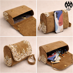 Premium Modern Aura Luxury Embroidered Pearl Sling Bag for Women – Wedding & Party Ethnic Handbag