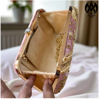 Premium Modern Aura Luxury Pearl Embroidered Clutch Bag for Women – Wedding & Party Evening Handbag