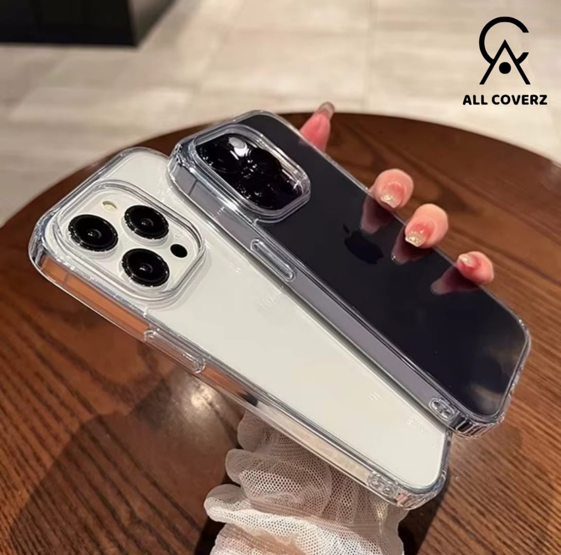 Clear Transparent Case for iPhone 11 series till iphone 15 series – Slim, Shockproof & Scratch Resistant Cover