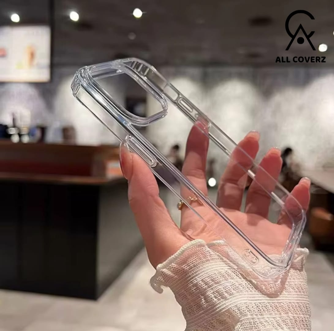 Clear Transparent Case for iPhone 11 series till iphone 15 series – Slim, Shockproof & Scratch Resistant Cover