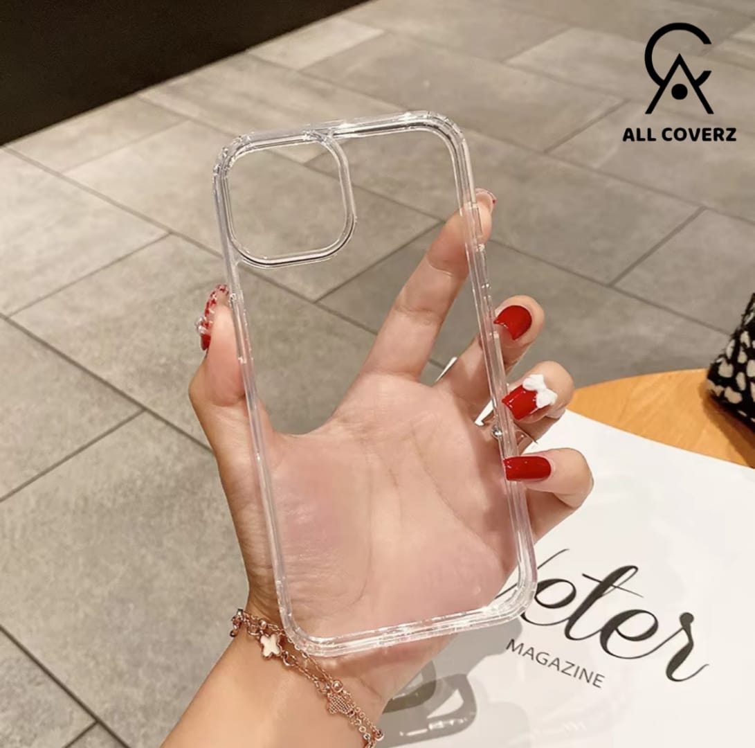Clear Transparent Case for iPhone 11 series till iphone 15 series – Slim, Shockproof & Scratch Resistant Cover