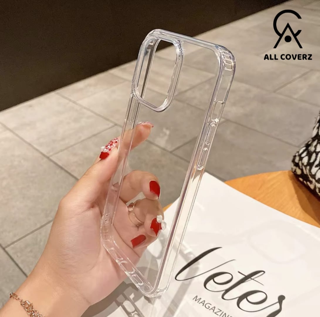 Clear Transparent Case for iPhone 11 series till iphone 15 series – Slim, Shockproof & Scratch Resistant Cover