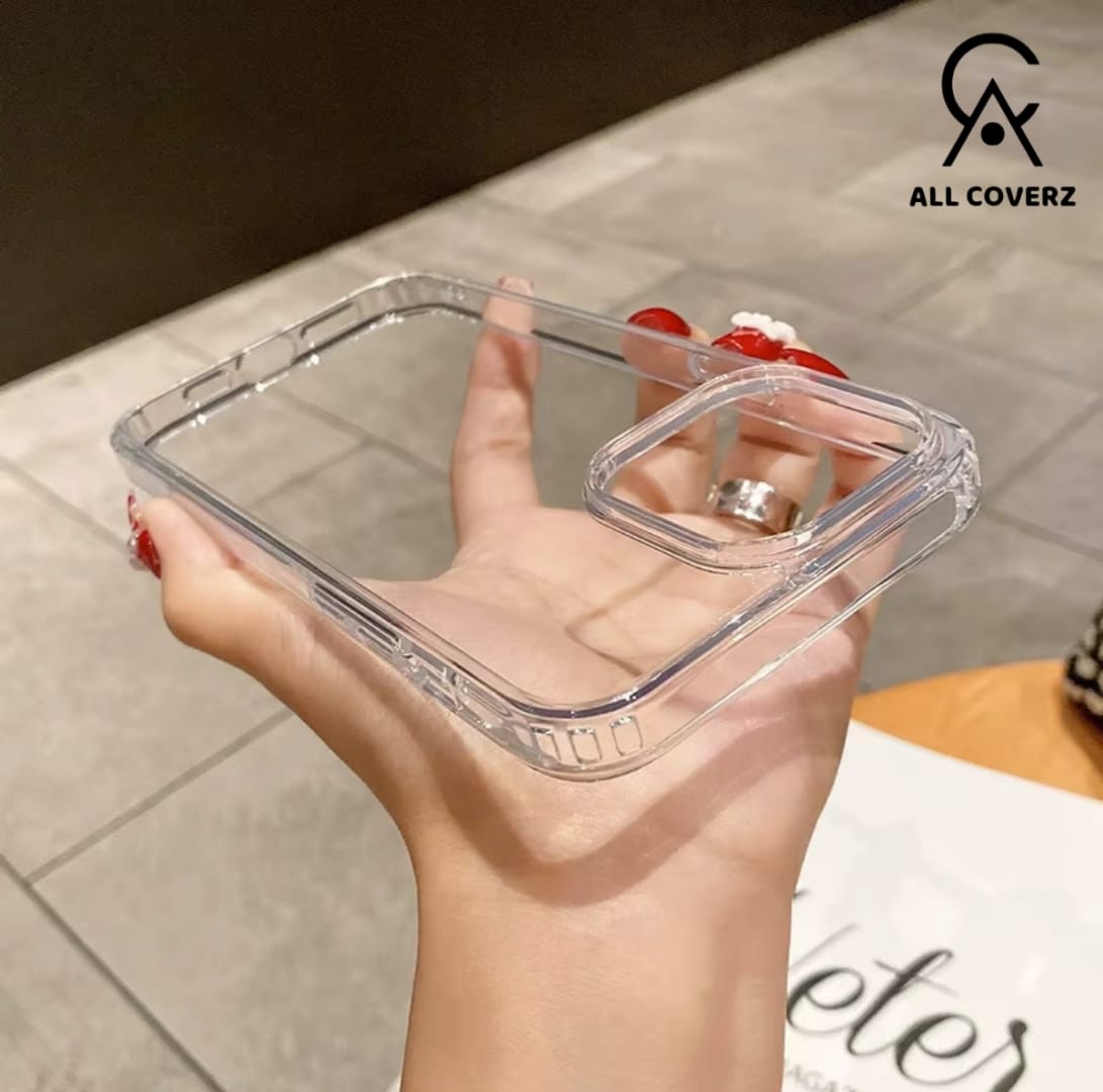 Clear Transparent Case for iPhone 11 series till iphone 15 series – Slim, Shockproof & Scratch Resistant Cover